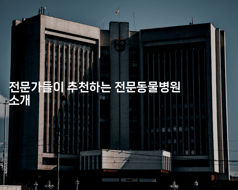 전문가들이 추천하는 전문동물병원 소개2-레어라이프