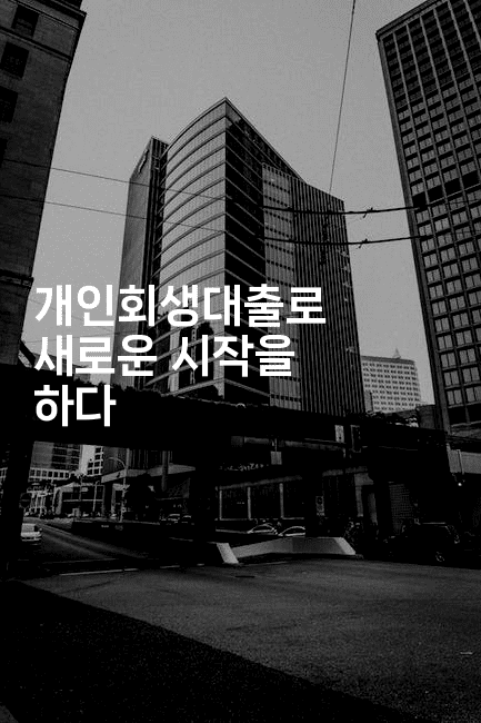 개인회생대출로 새로운 시작을 하다-레어라이프